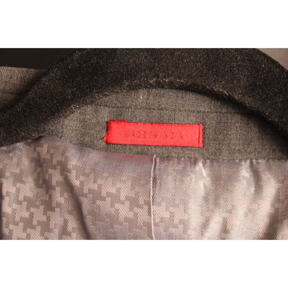 John Varvatos Men's Peak Lapel Blazer Sport Coat Size 40R Wool Blend Gray - Picture 8 of 10